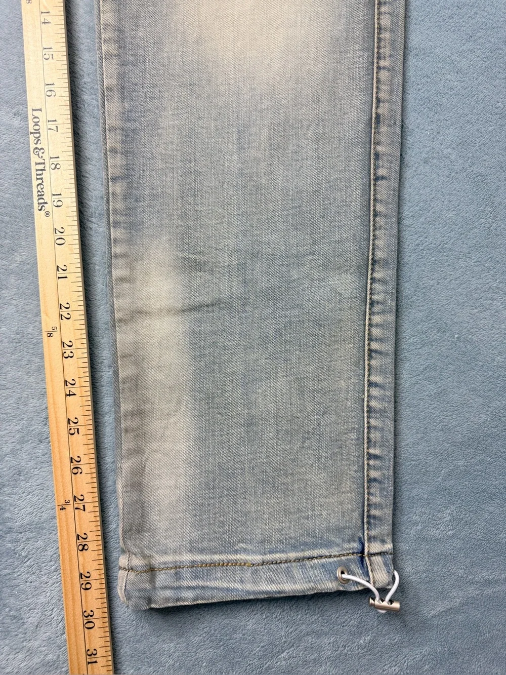 MNML Cargo Jeans Men’s 34 Light Wash Denim Utility Streetwear Y2K